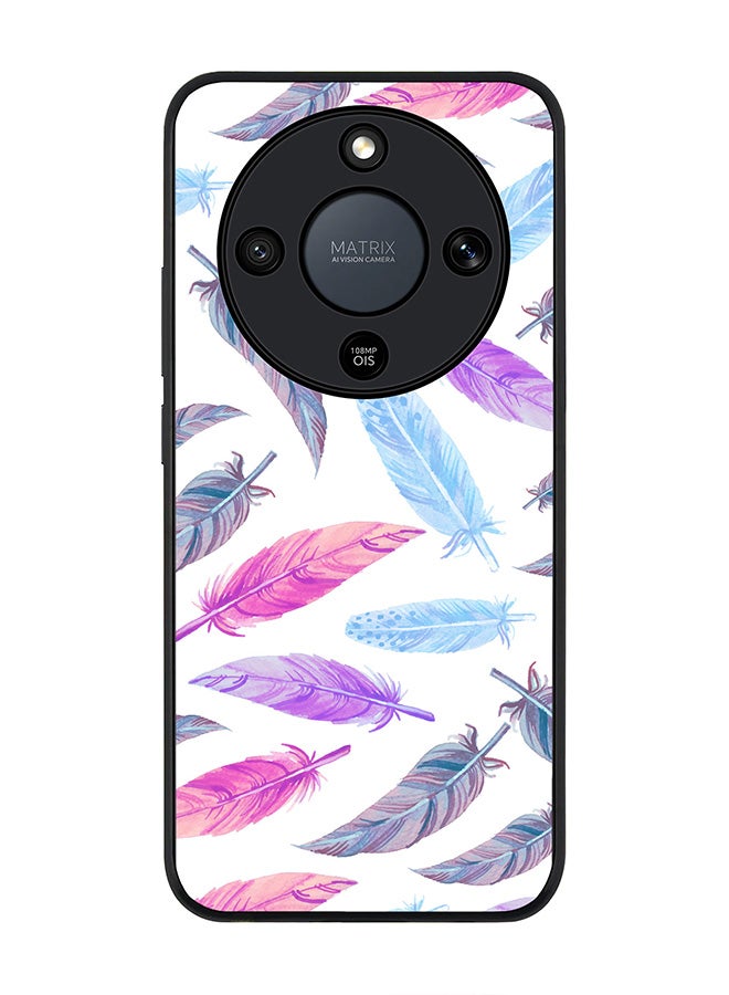 Stylizedd غطاء لهاتف Honor X9d / Magic8 Lite / X70، حماية كاميرا نحيفة، غطاء هاتف مضاد للصدمات - ألوان ريشة - Image 1